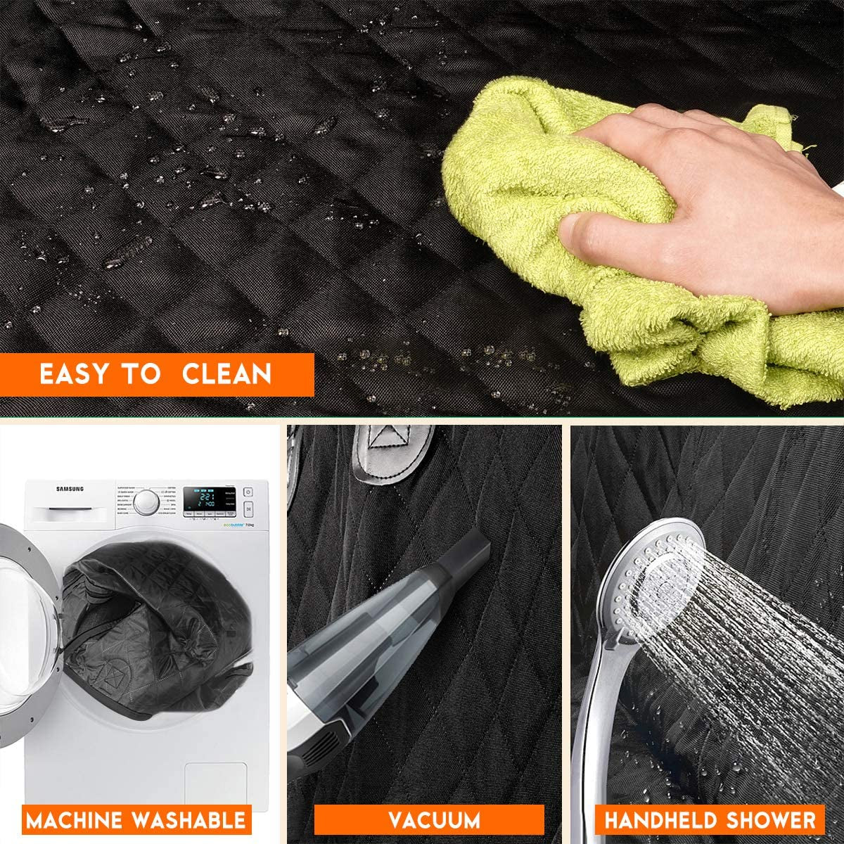 Dog Car Seat Cover, Back Seat Cover for Dogs Pet Car Seat Protector Waterproof Bench Car Seat Cover