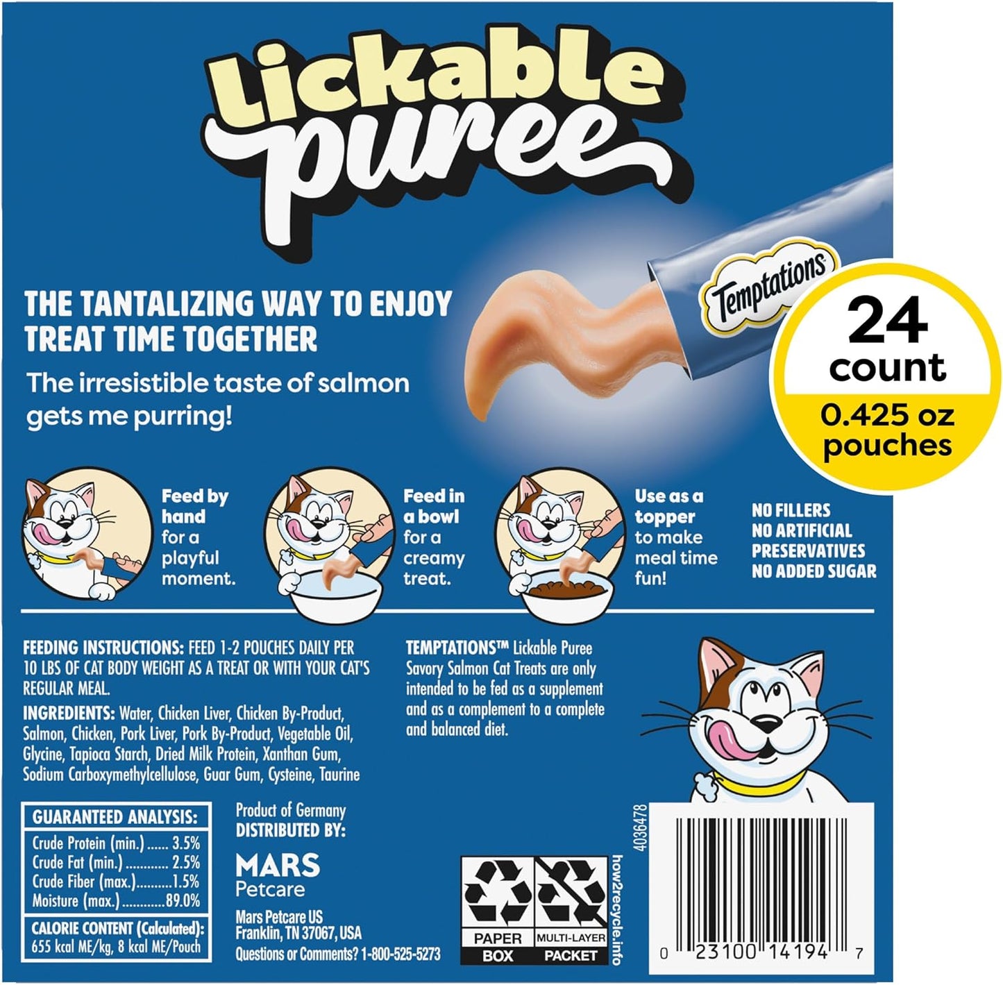 Creamy Puree Squeezable Lickable Cat Treats
