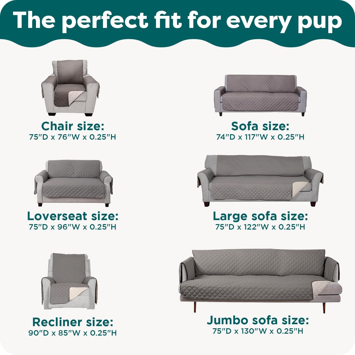 Water-Resistant Sofa Cover for Dogs & Cats